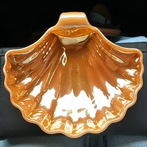 Anchor Hocking Fire King Vintage Orange Shell-Inspired Bowl